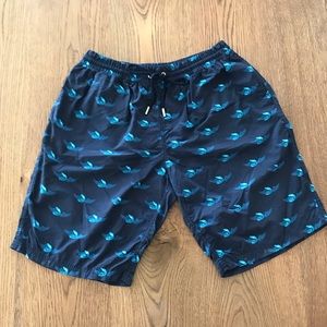 Men’s La Perla Navy Printed Swimtrunks